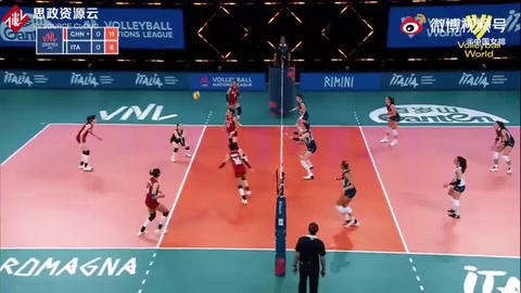 2021世界排球聯(lián)賽中國女排vs意大利女排