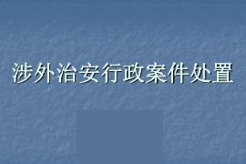 <em>課件</em>：涉外<em>警務(wù)</em><em>專(zhuān)業(yè)</em>《涉外案件處置—涉外<em>治安</em>行政案件處置》
